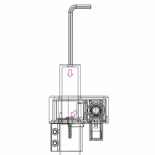 tighten the compression bolt